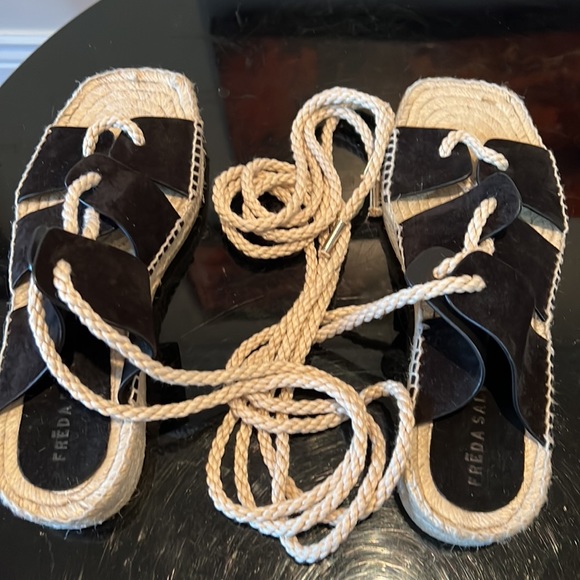 Freda Salvador Women's Lucy Espadrille Ankle Tie Sandals Size 9 NEW - Picture 6 of 6